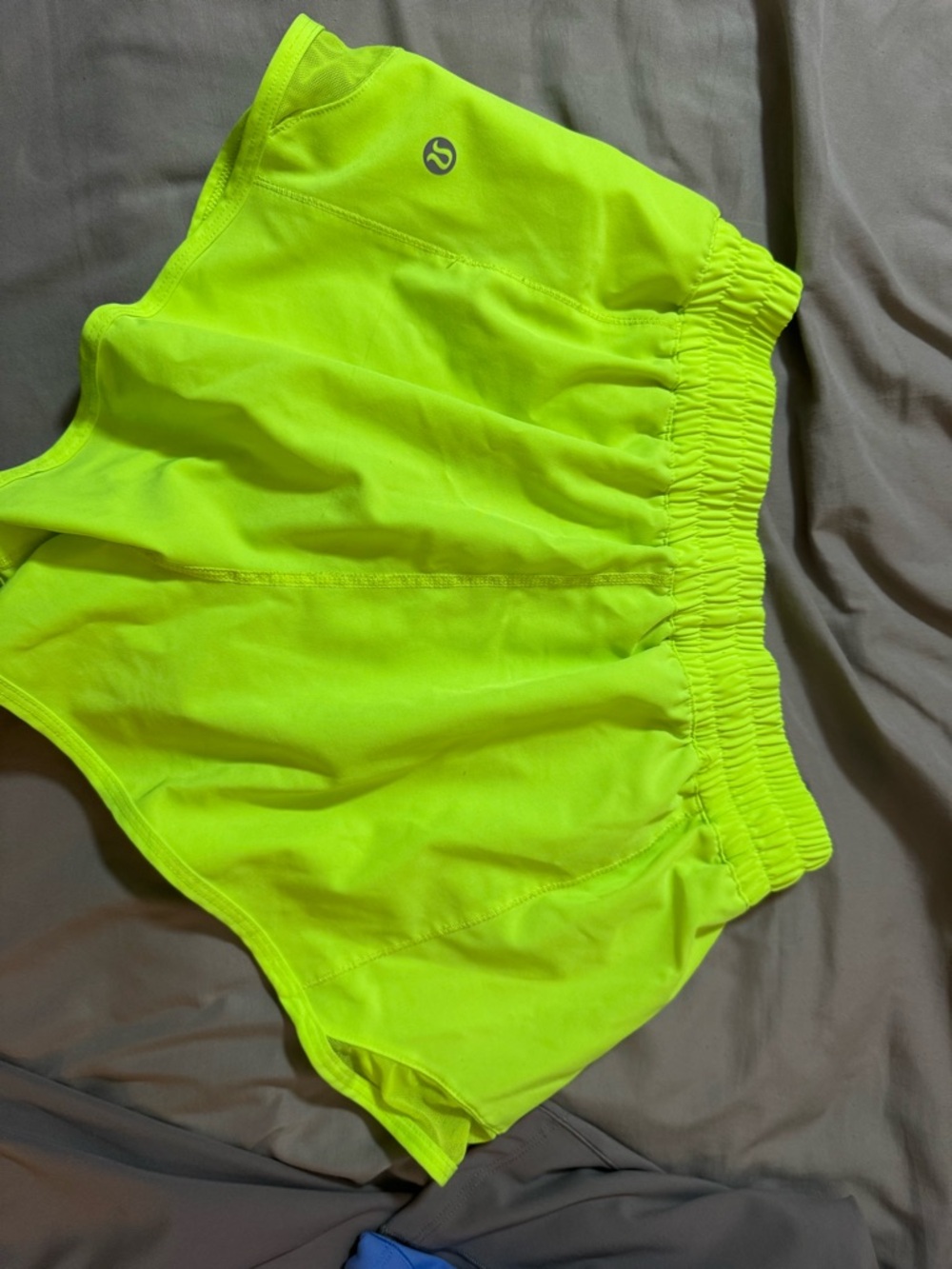 Lululemon Neon Yellow Athletic Shorts